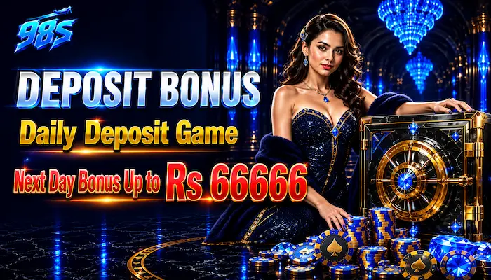 98S Game deposit bonus and weekly sharing promotion banner