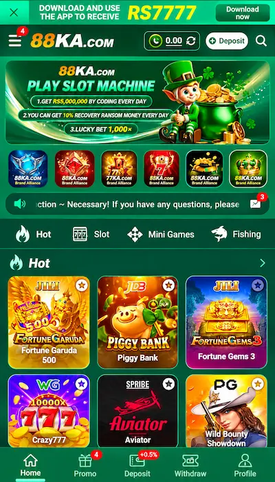 88KA Game Dashboard Image