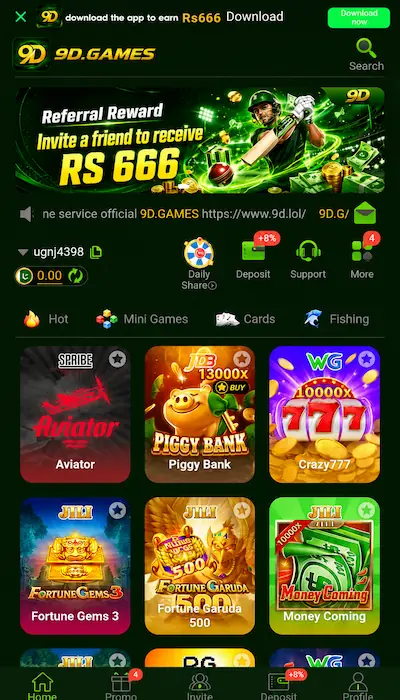9D Game Dashboard Image